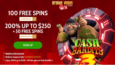 Grande Vegas Casino No Deposit Bonus Grande Vegas Casino